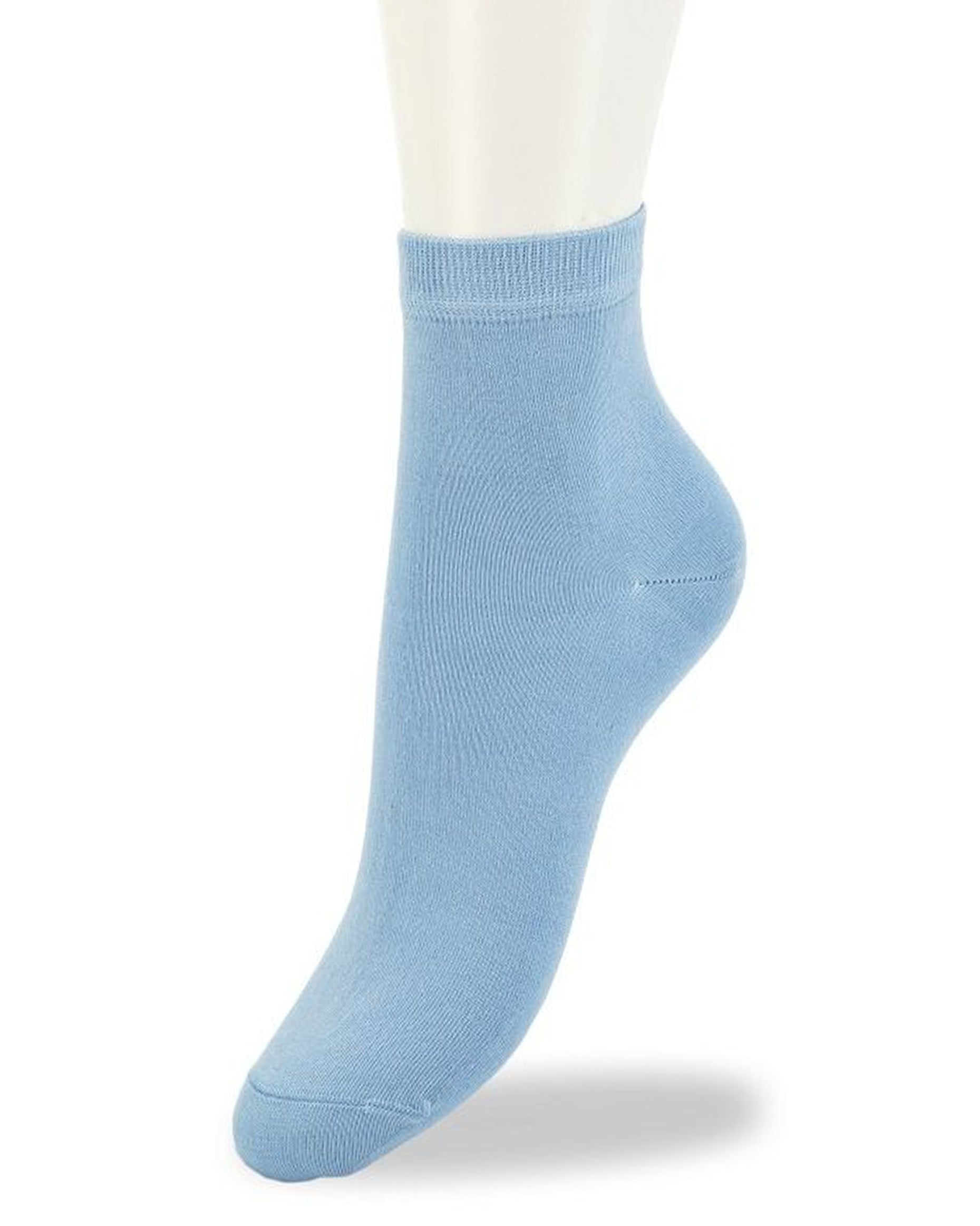 Bonnie Doon Basic Cotton Quarter BN761100 - sky blue low ankle sock
