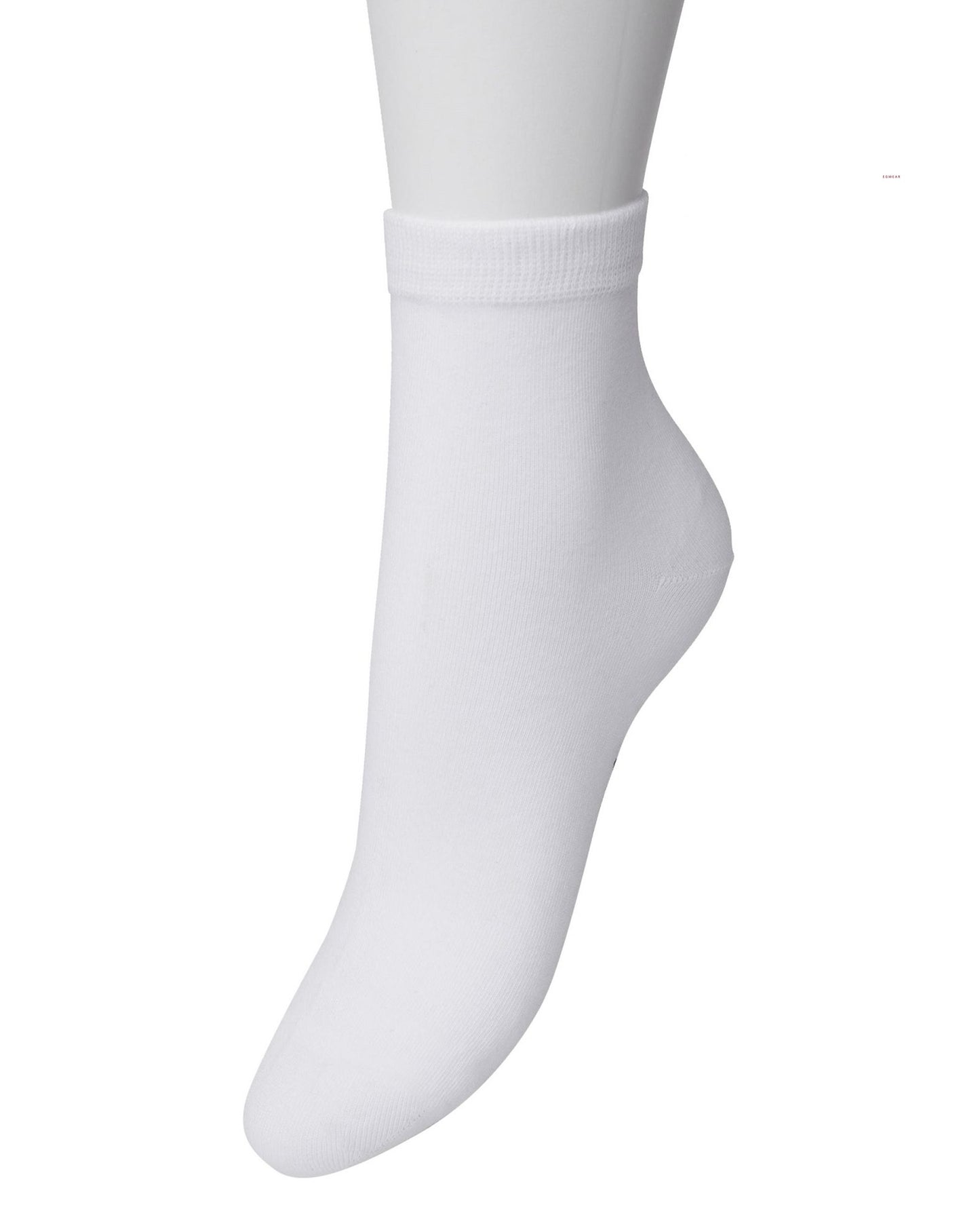 Bonnie Doon Basic Cotton Quarter BN761100 - white low ankle sock