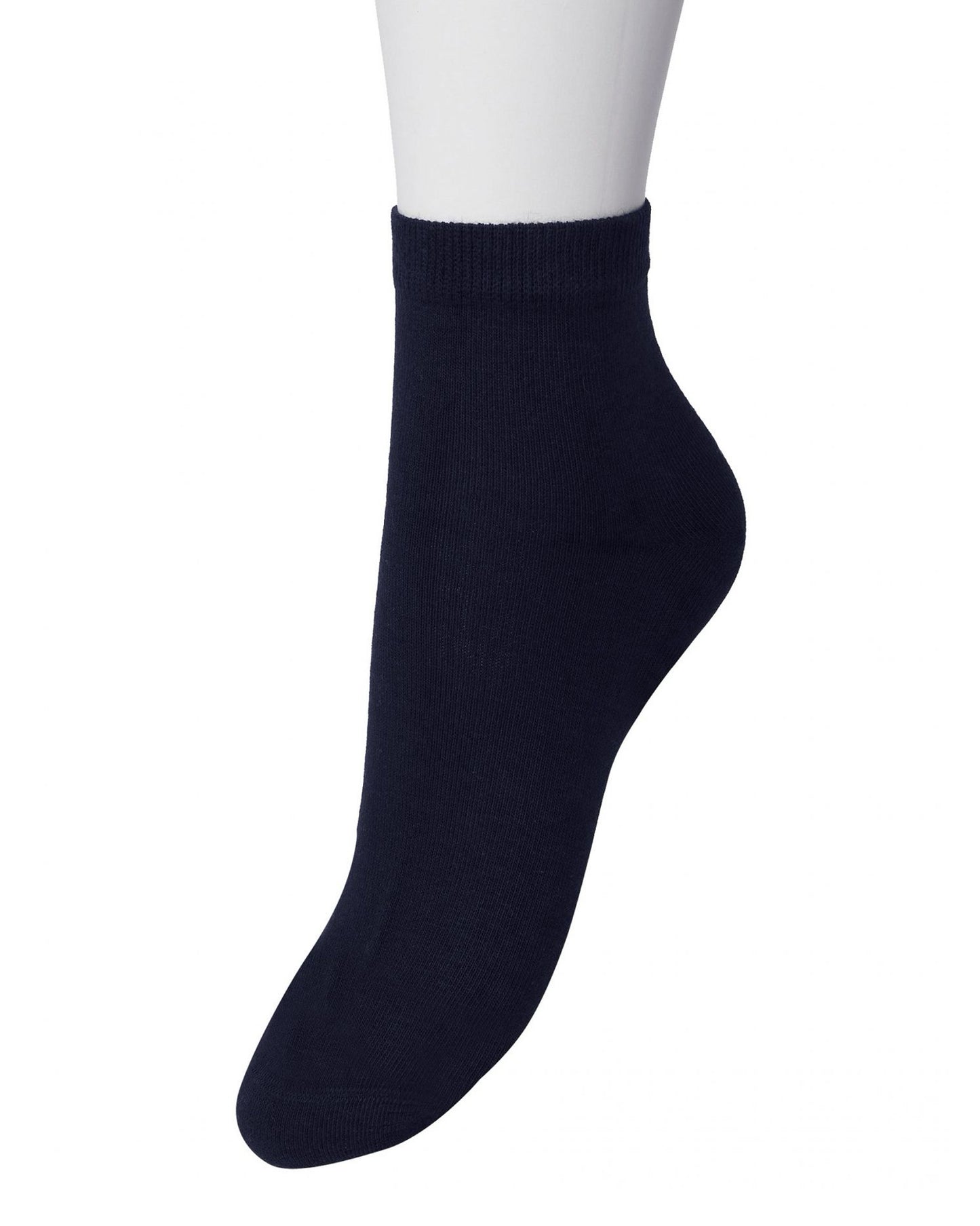 Bonnie Doon Basic Cotton Quarter BN761100 - navy low ankle sock