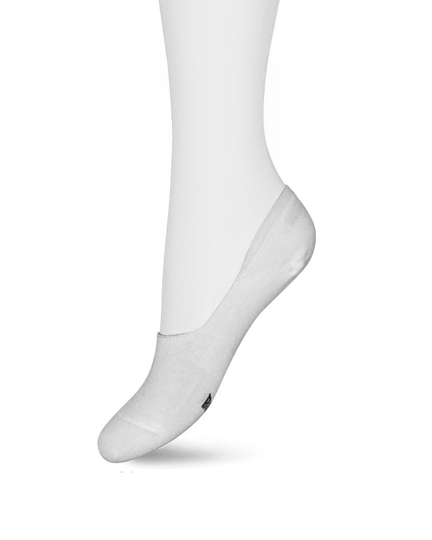 Bonnie Doon BN46.10.10 Sneaker Footie - white cotton sports shoe liner no show socks
