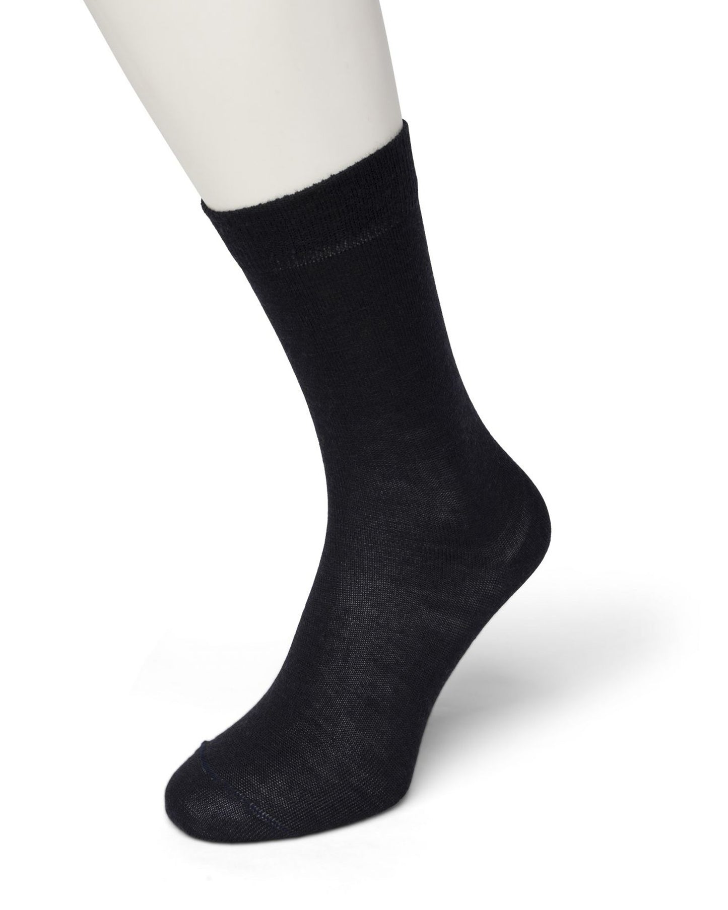 Bonnie Doon Wool/Cotton Sock BD631402 - Dark navy blue warm thermal ankle socks perfect for the cold Winter weather