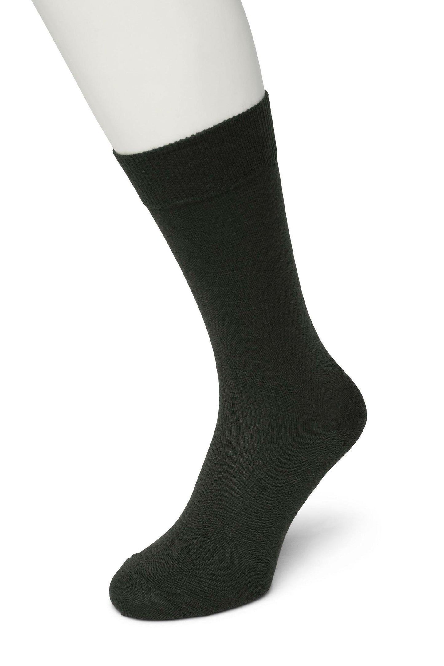 Bonnie Doon Wool/Cotton Sock BD631402 - Dark khaki green (olive) warm thermal ankle socks perfect for the cold Winter weather