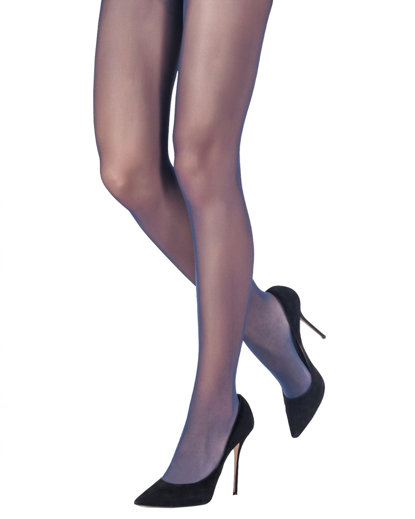 Emilio Cavallini 3 Dimensions Tights - 30 denier matte semi-sheer tights in navy