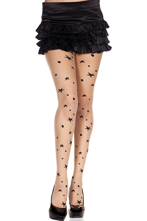 Music Legs Star Tights