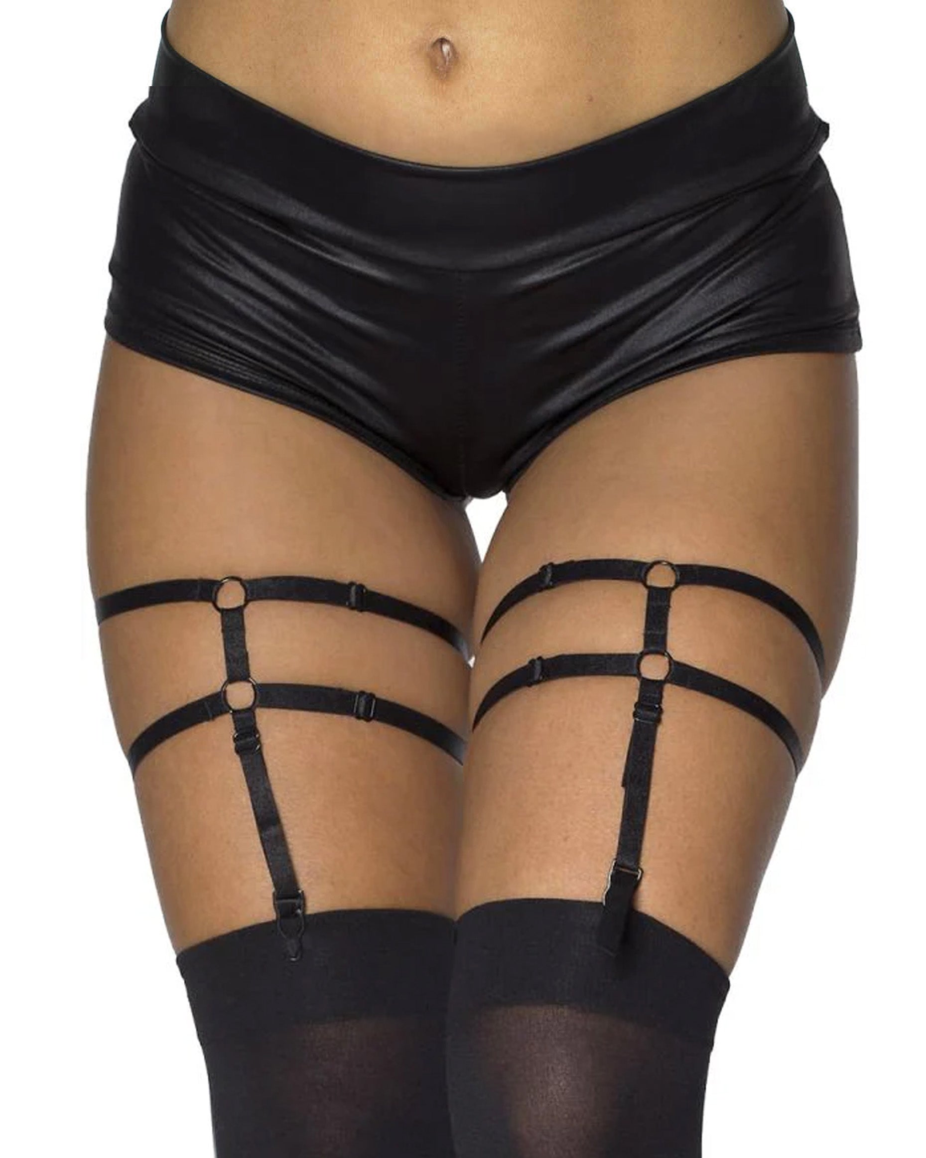 Leg Garter Suspender Leg Straps Pair Black Fashion Garter Belt For Women Girl JK Japanese Style Leg Garter Suspender Leg Straps Pair Black Fashion Garter Belt For Women Girl JK Japanese Style
