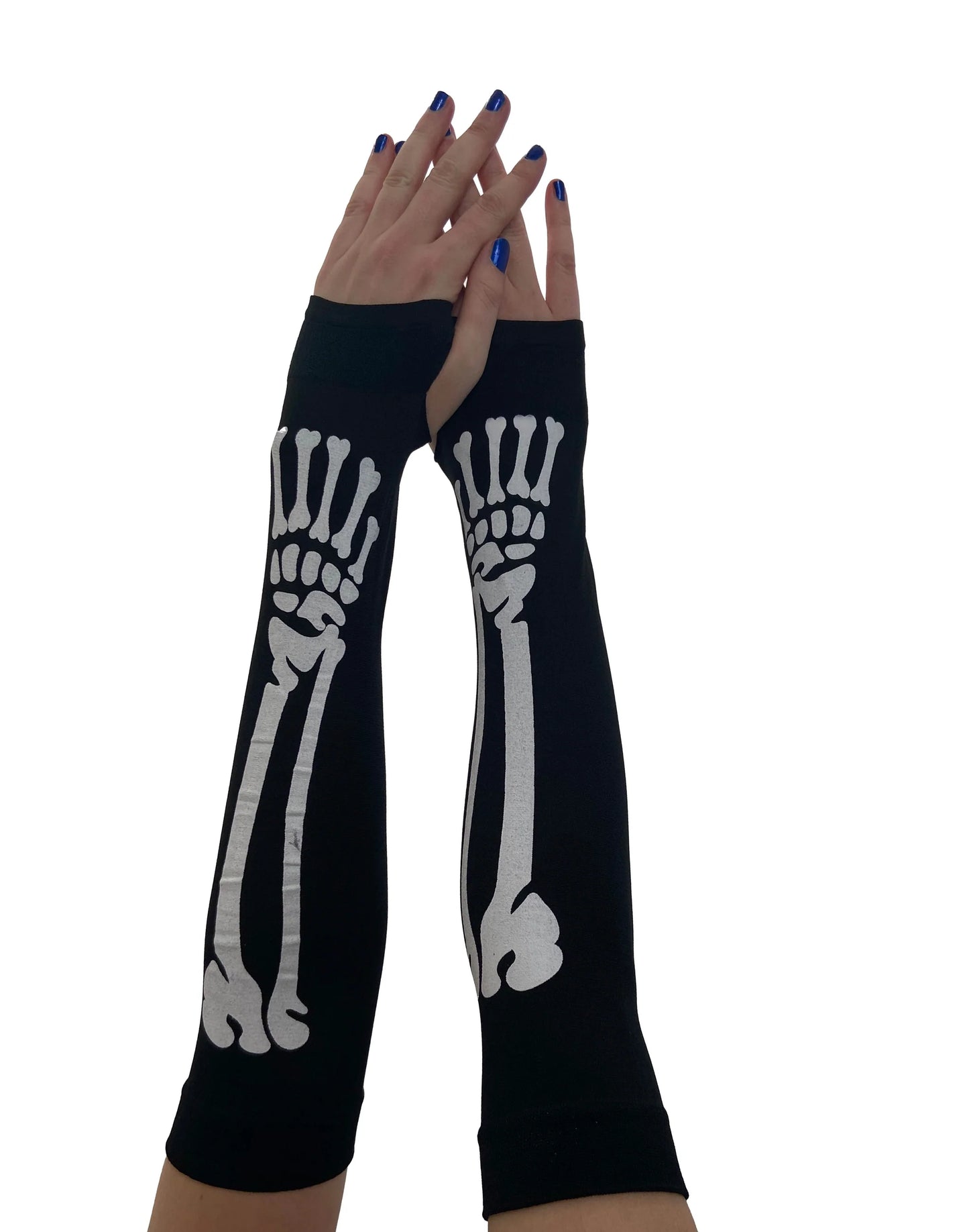 Skeleton Fingerless Gloves