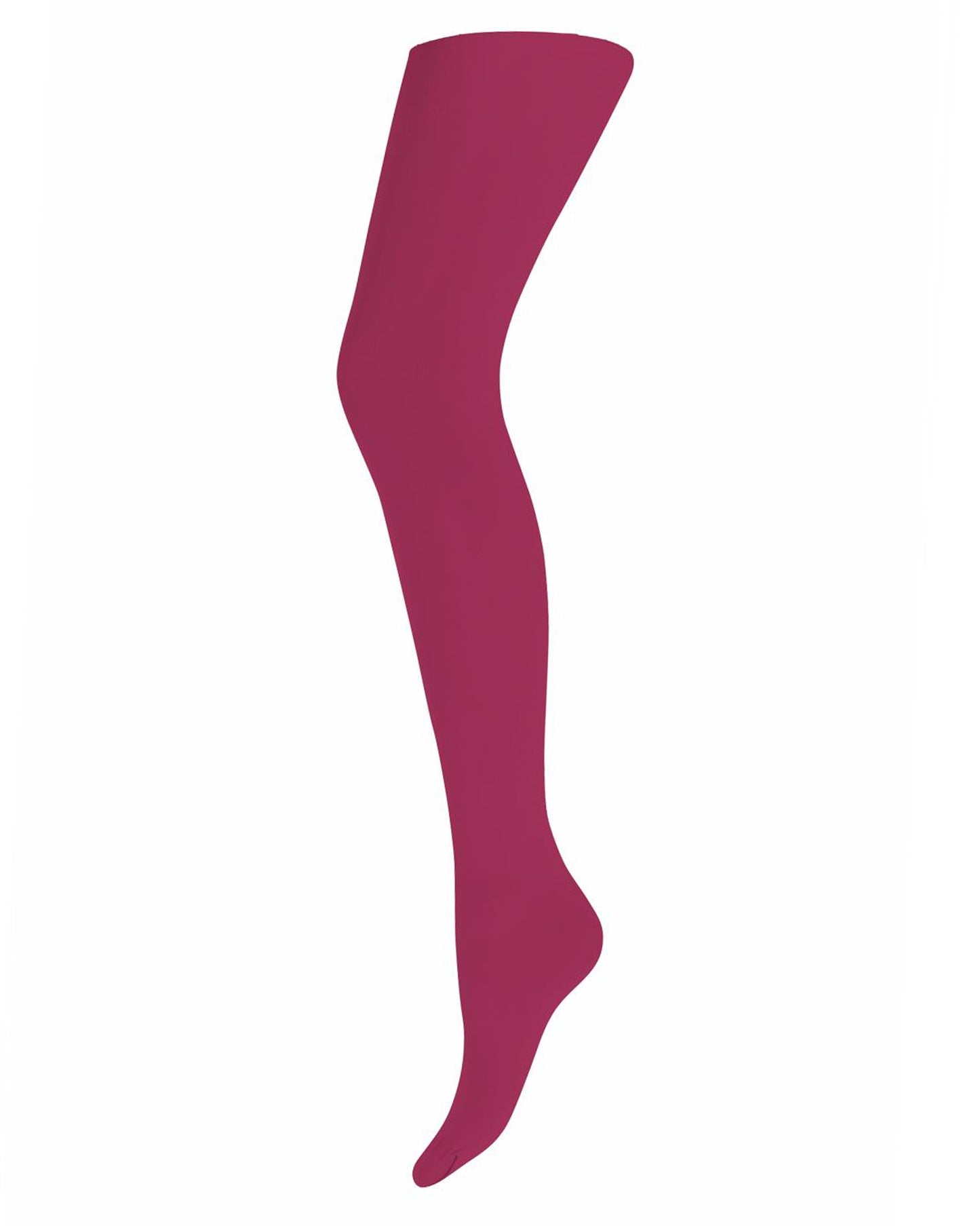 Sneaky Fox Ingrid Recycled Tights - 60 den sustainable eco coloured opaque tights in dark pink (sangria)