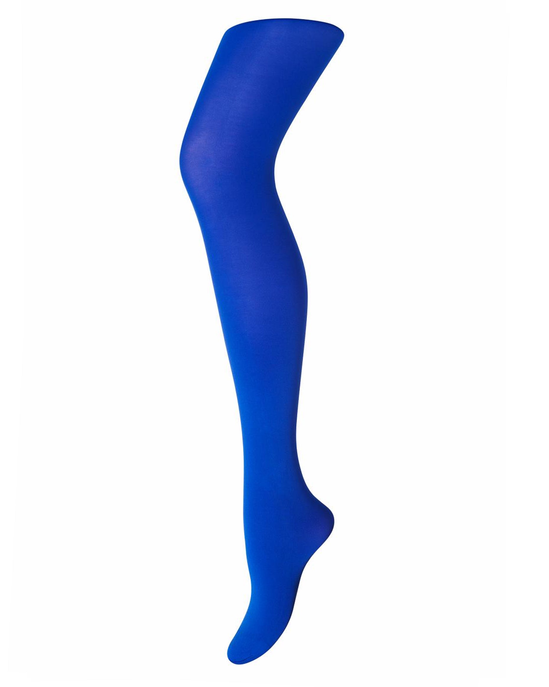 Sneaky Fox Ingrid Recycled Tights - 60 den sustainable eco coloured opaque tights in dark royal blue (crown)