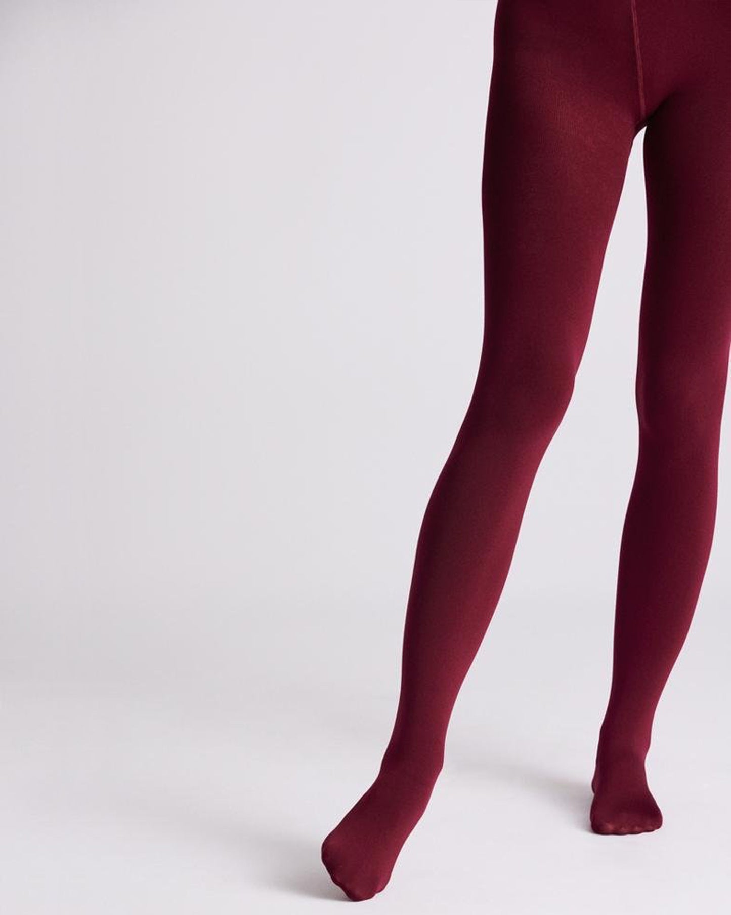 Ysabel Mora - 16841 Thermal Fleece Lined Tights in maroon (granate)