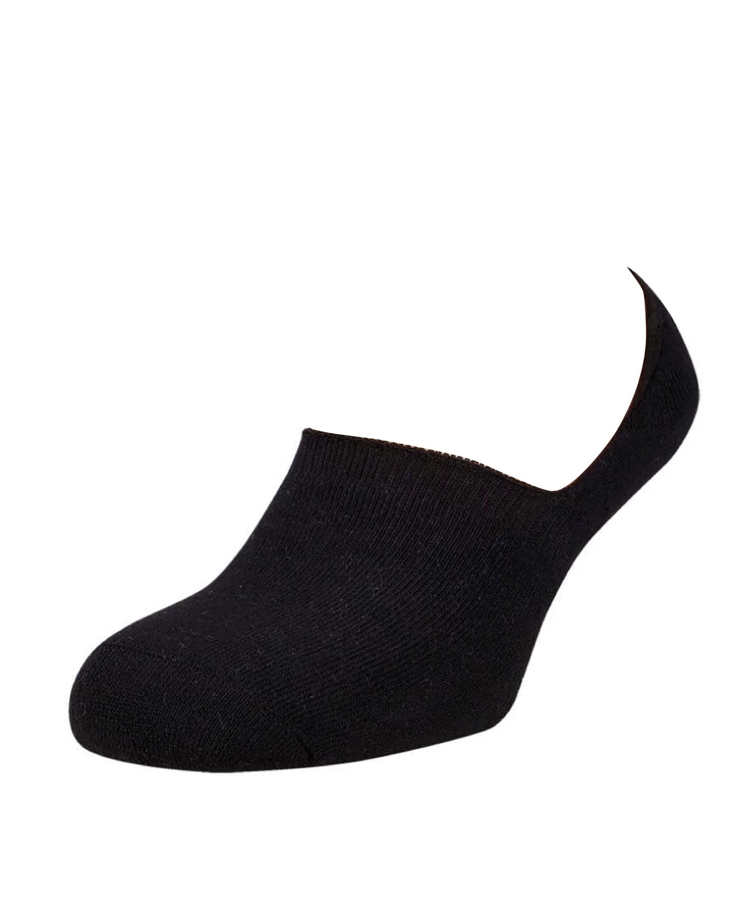 Black sock on a white background
