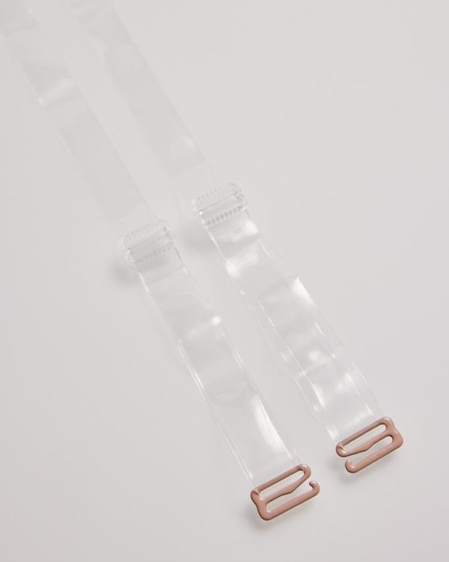 Ysabel Mora Clear Bra Straps - Clear/invisible bra straps with hooks and glide slider adjustments.