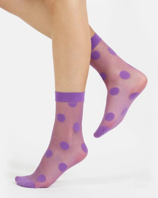 Sheer Polka Dot Socks