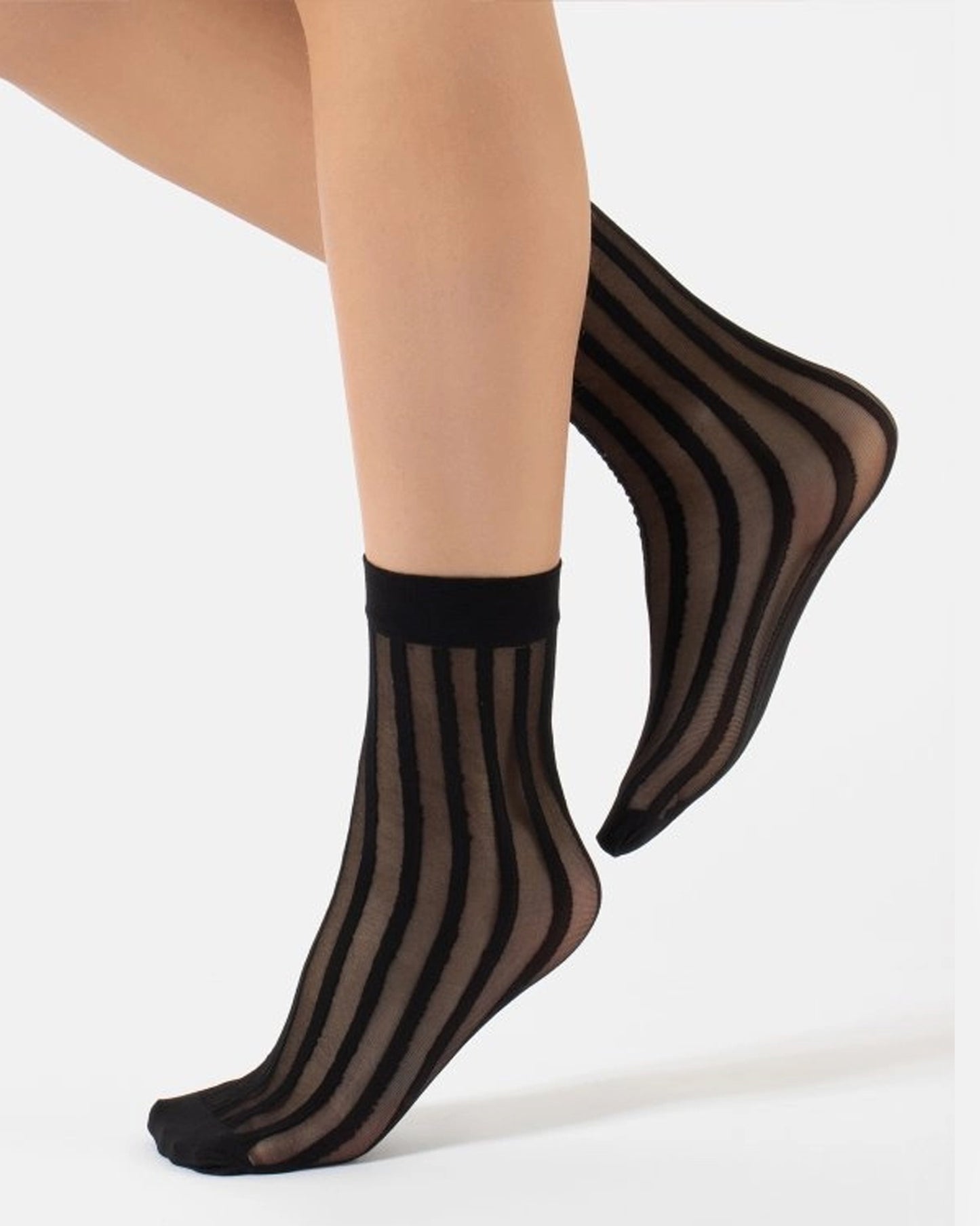 Sheer Striped Socks