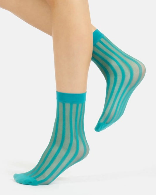 Sheer Striped Socks