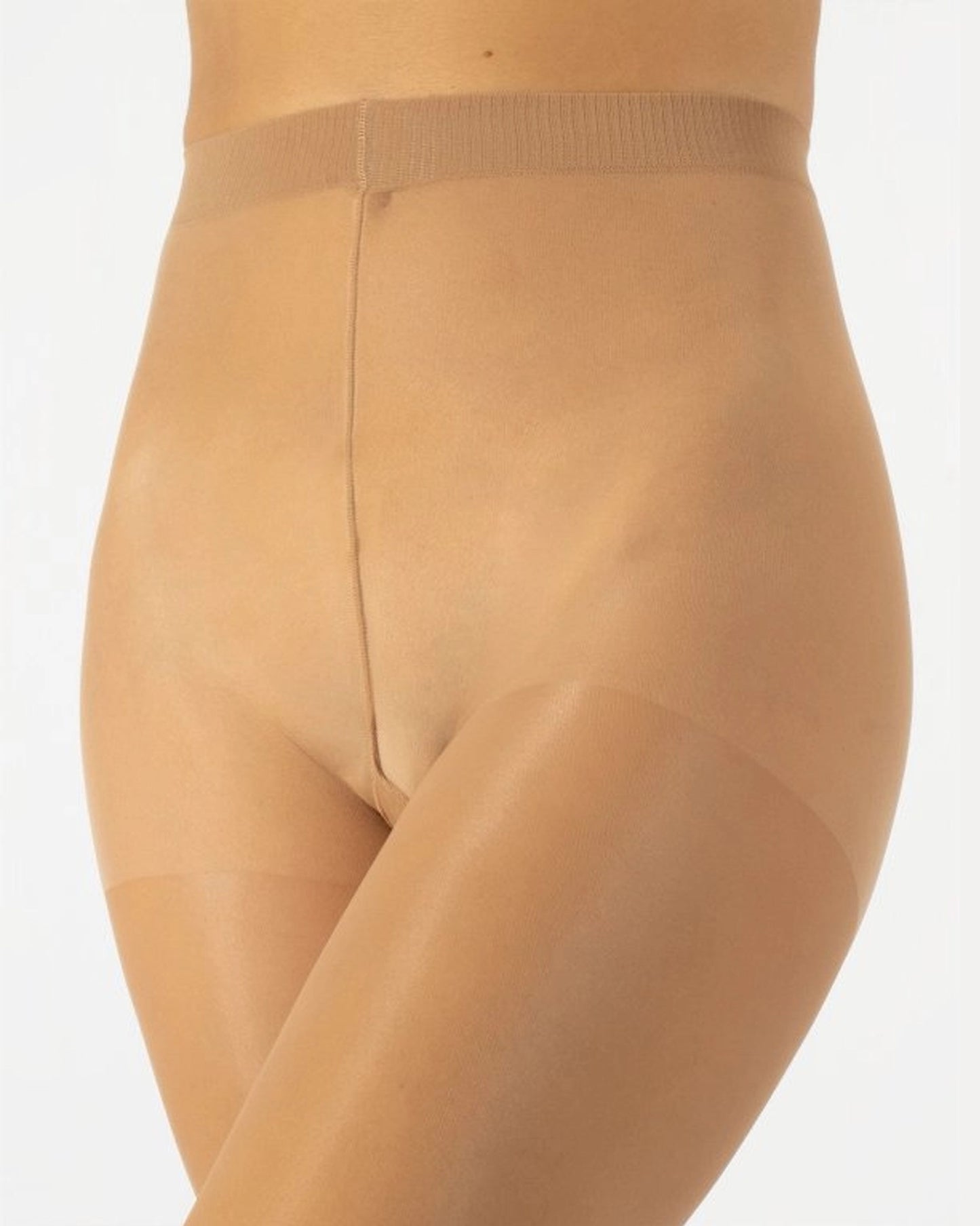 Calzitaly Toeless Tights 10 Den - Sheer open toe/toeless light tan effect tights with cotton gusset and reinforced boxer top.
