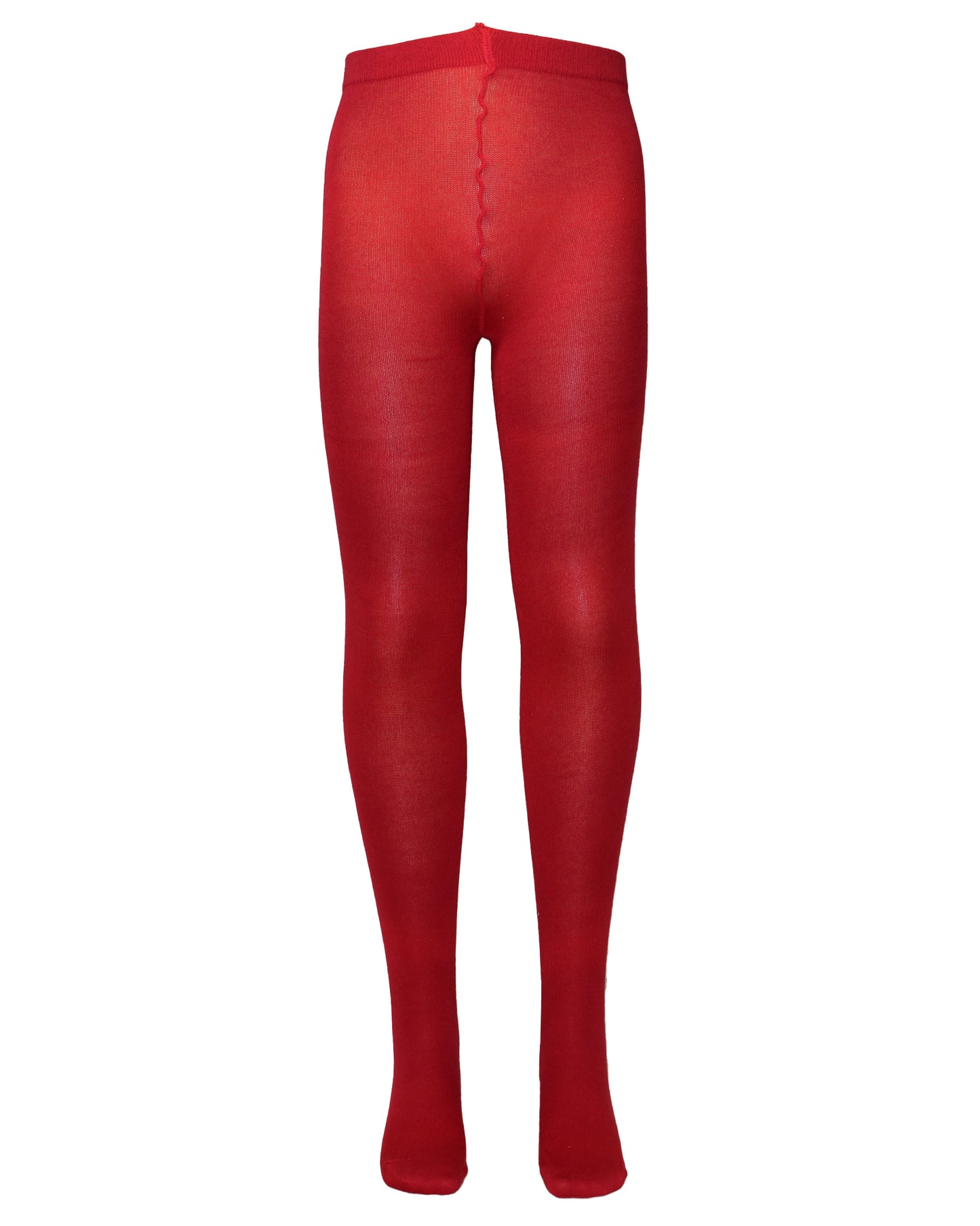 Omsa MiniCotton Collant - Dark red soft cotton mix knitted tights with a deep comfort waistband and flat seamless toe.