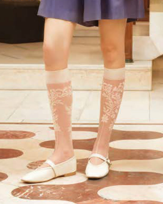 Lace Detail Knee-Highs