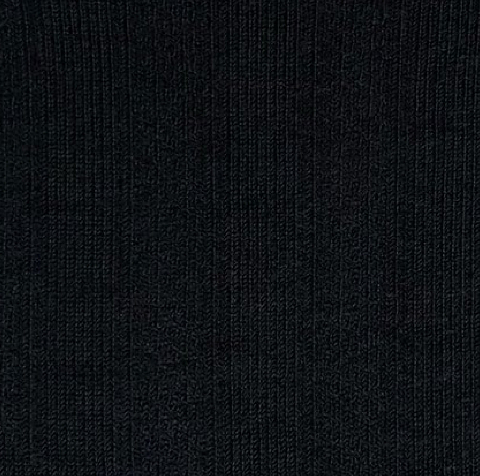 SiSi Smooth Calzino - Super soft black modal fashion ankle socks with a small cable knit style vertical stripe pattern swatch.