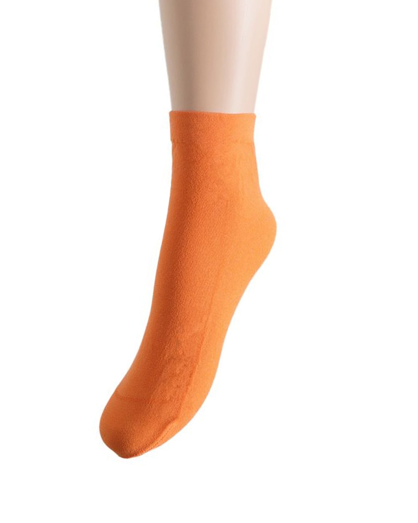 Trasparenze Monique Calzino - Orange (arancio) light weight cotton mix ankle socks.