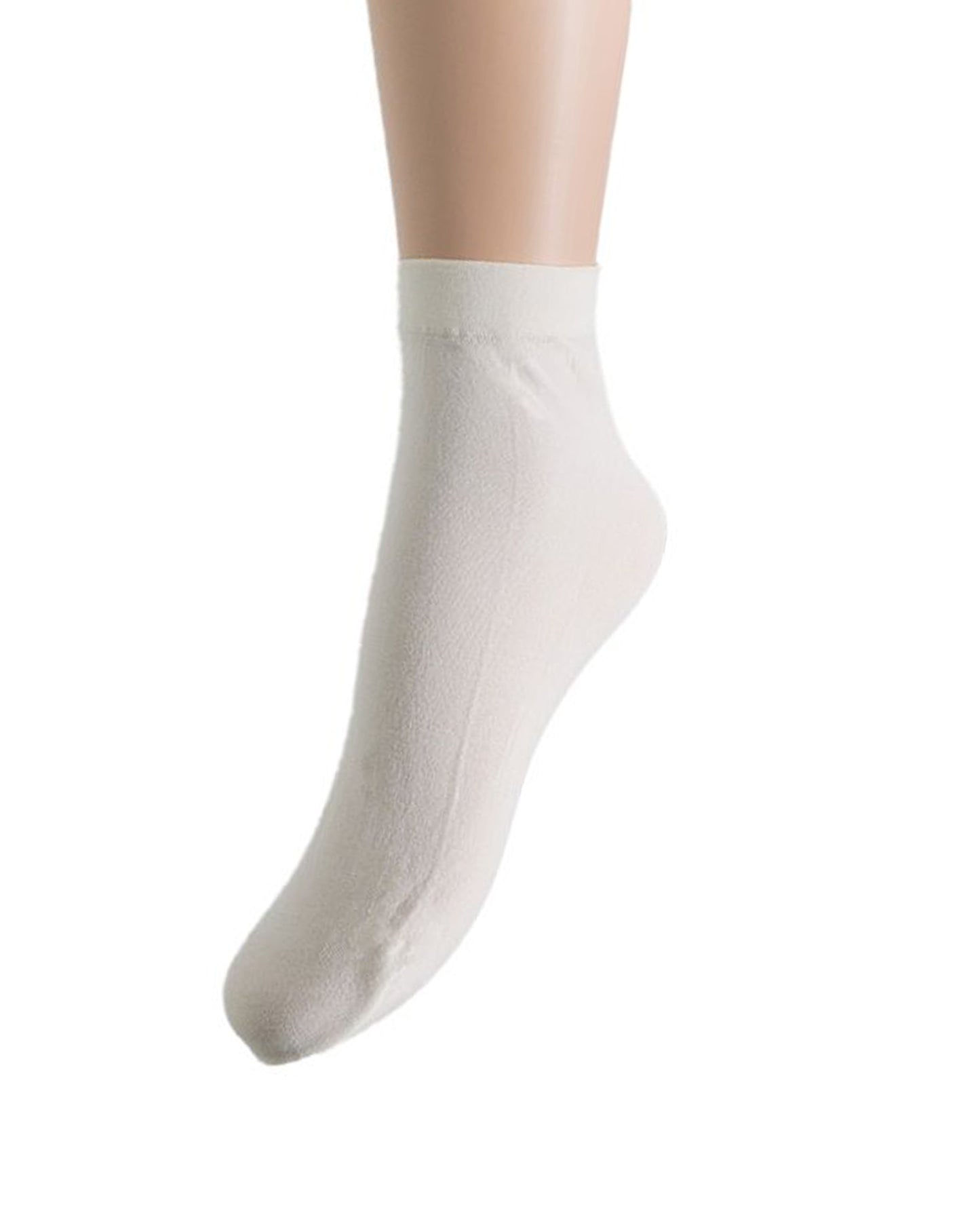 Trasparenze Monique Calzino - Ivory/cream (avorio) light weight cotton mix ankle socks.