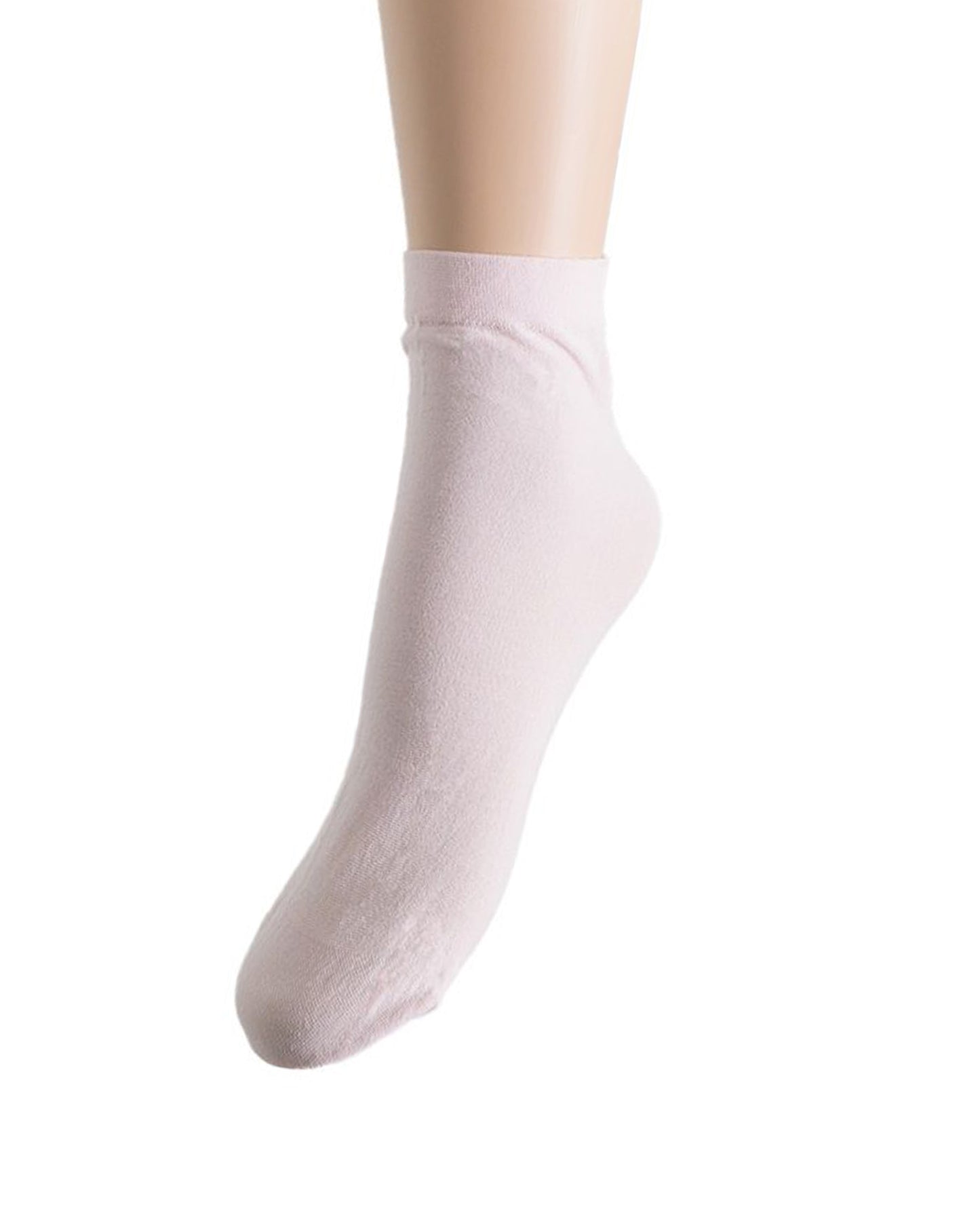 Trasparenze Monique Calzino - Light/pale ballet pink (rosa) light weight cotton mix ankle socks.