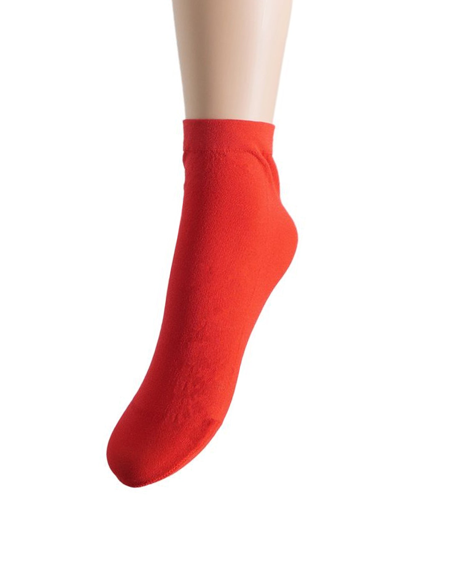 Trasparenze Monique Calzino - Red (rosso) light weight cotton mix ankle socks.