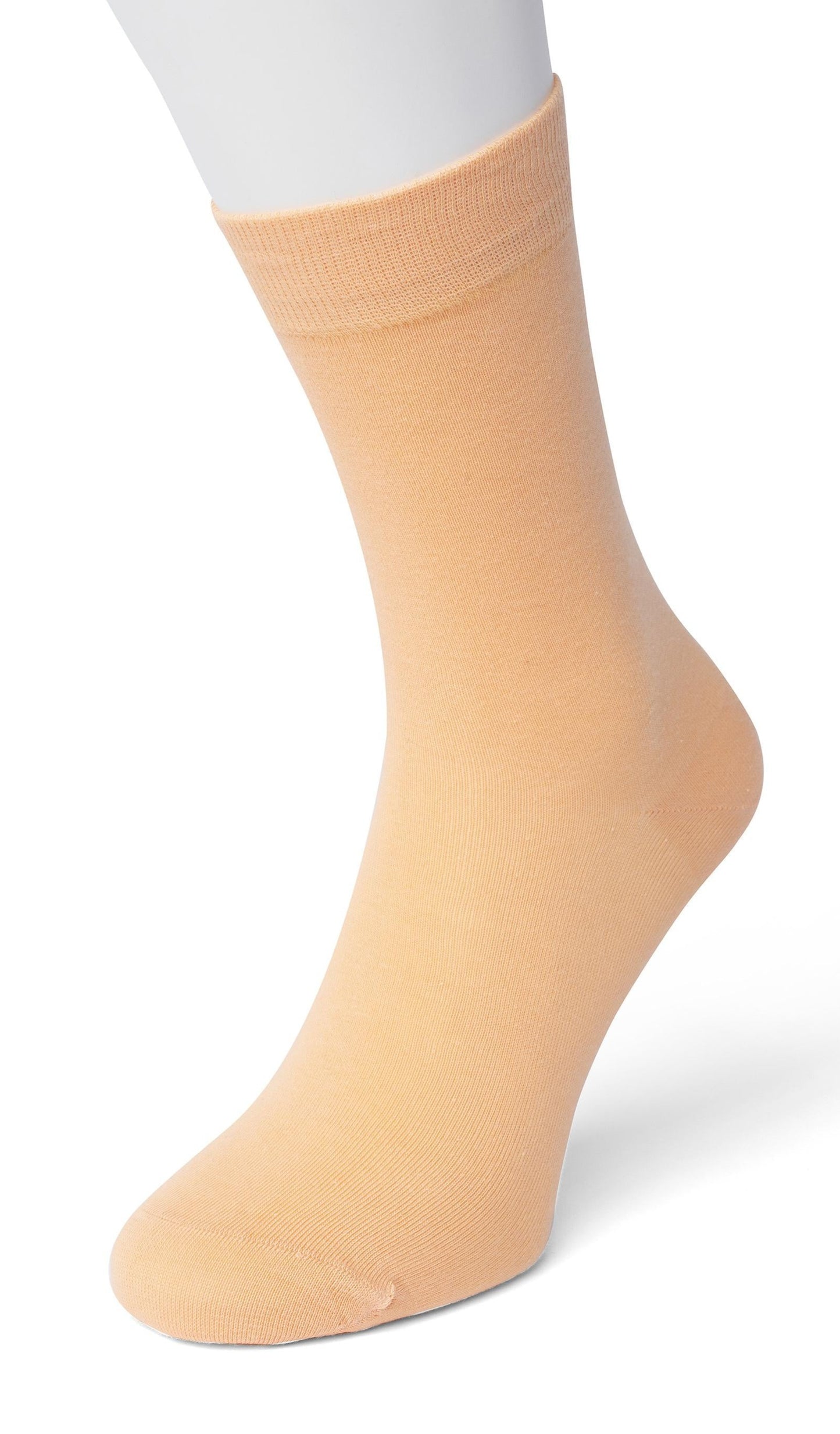 Bonnie Doon 83422 Cotton Sock -  Pastel peach ankle socks available in men and women sizes