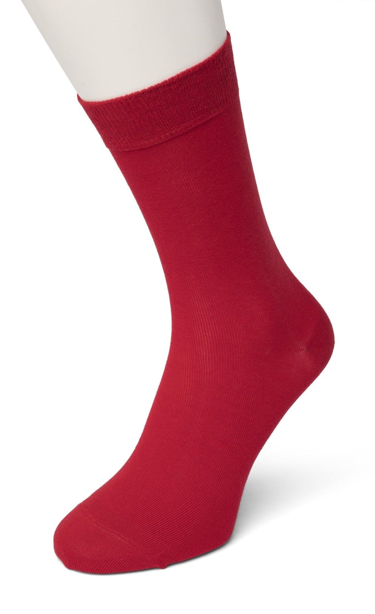 Bonnie Doon 83422 Cotton Sock -  Strawberry Red ankle socks available in men and women sizes