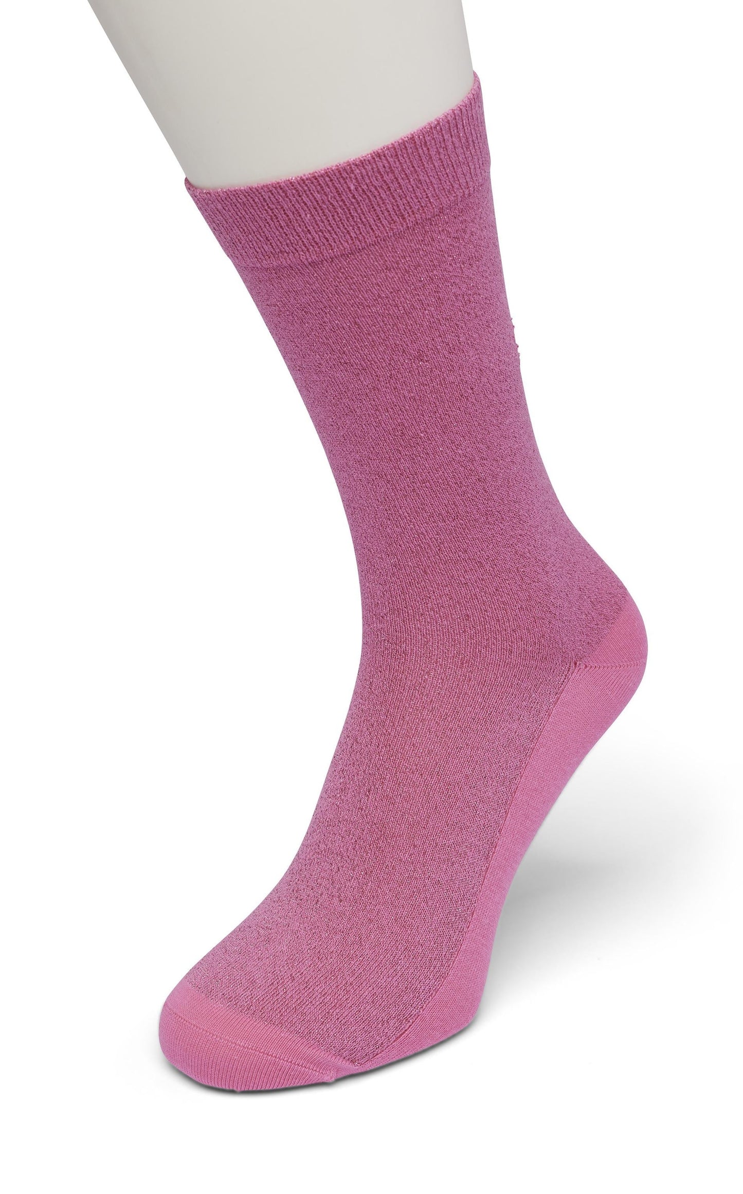 Bonnie Doon BP051138 Cotton Sparkle Socks - pink socks with sparkly glitter lam̩ lurex