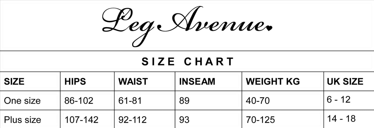 Leg Avenue - Size Chart