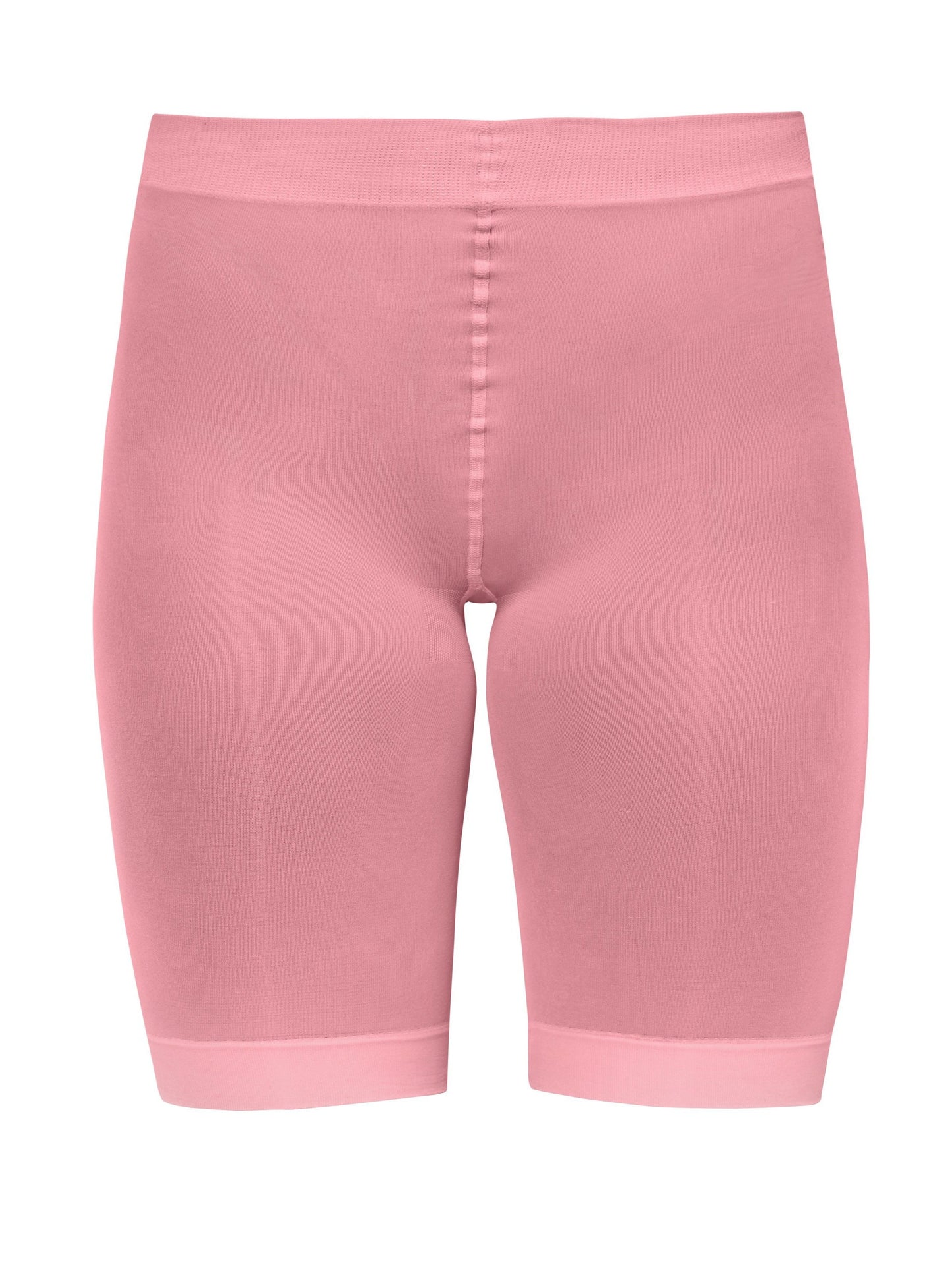 Sneaky Fox Microfibre Shorts - Light pastel pink soft matte opaque knee length bicycle short tights with cotton gusset and flat seams.