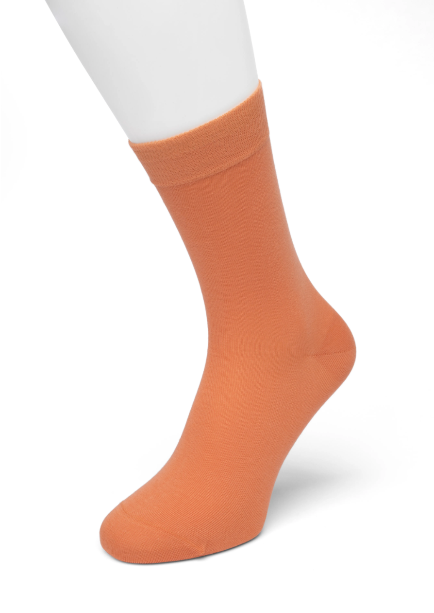 Bonnie Doon 83422 Cotton Sock - pale neon orange (sugar melon) ankle socks available in women sizes
