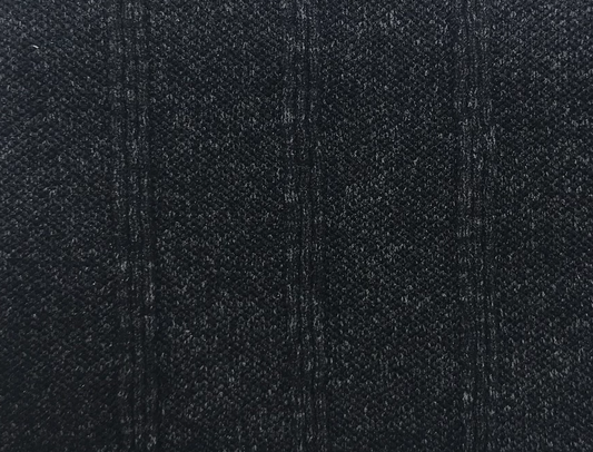 Omsa Oxford Gambaletto - Ultra opaque dark grey flecked ribbed fashion knee-high sock with an elasticated comfort cuff with scalloped edge.