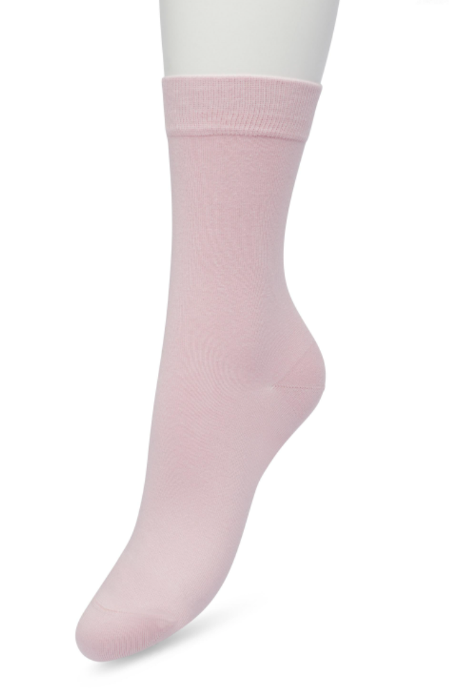Bonnie Doon 83422 / BD632401 Cotton Sock -  Pale pink socks available in men and women sizes
