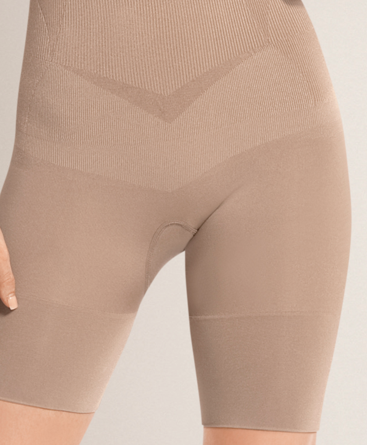 Julie France JF013 High Waist Boxer Shaper - nude high waisted shape wear, foundation wear