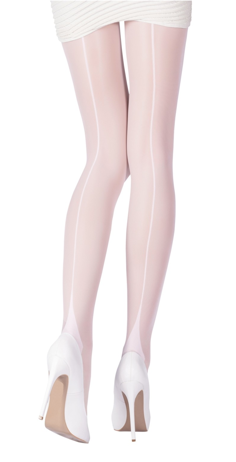 Emilio Cavallini 5985.1.88 Classic Back Seamed Tights - 30 denier light pink back seam tights