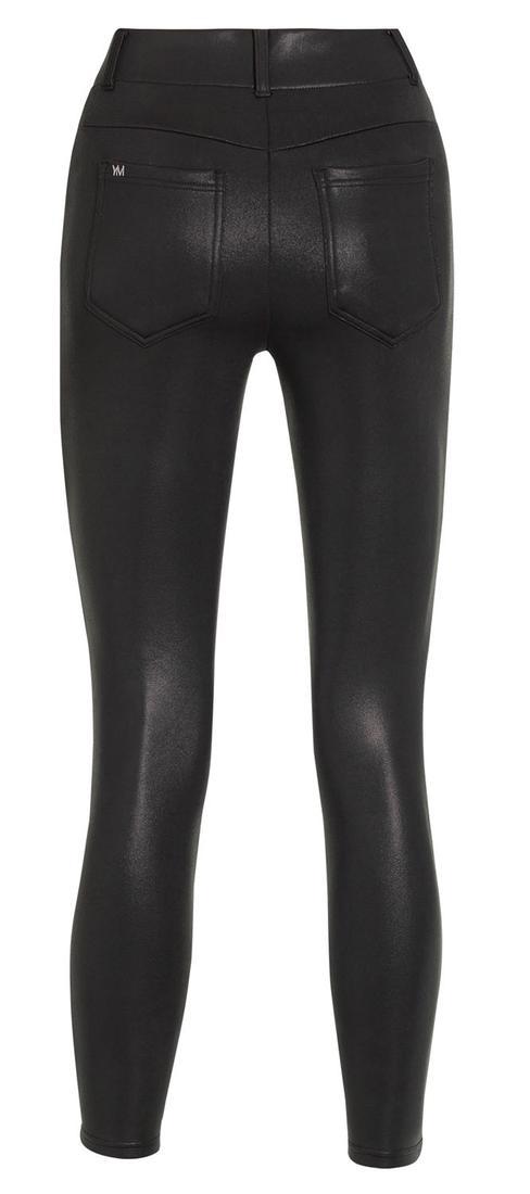 Ysabel Mora 70261 Thermal Push-Up Leggings - black faux leather thermal high waist leggings 