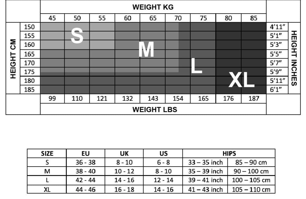 Ysabel Mora - Size Chart