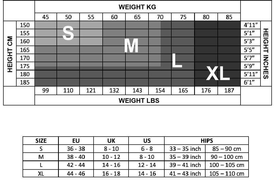 Ysabel Mora - Size Chart