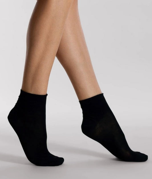 Silvia Grandi - Basic Cotton Socks - no cuff cotton ankle socks in black, mint green, pink, bottle green, light blue and white