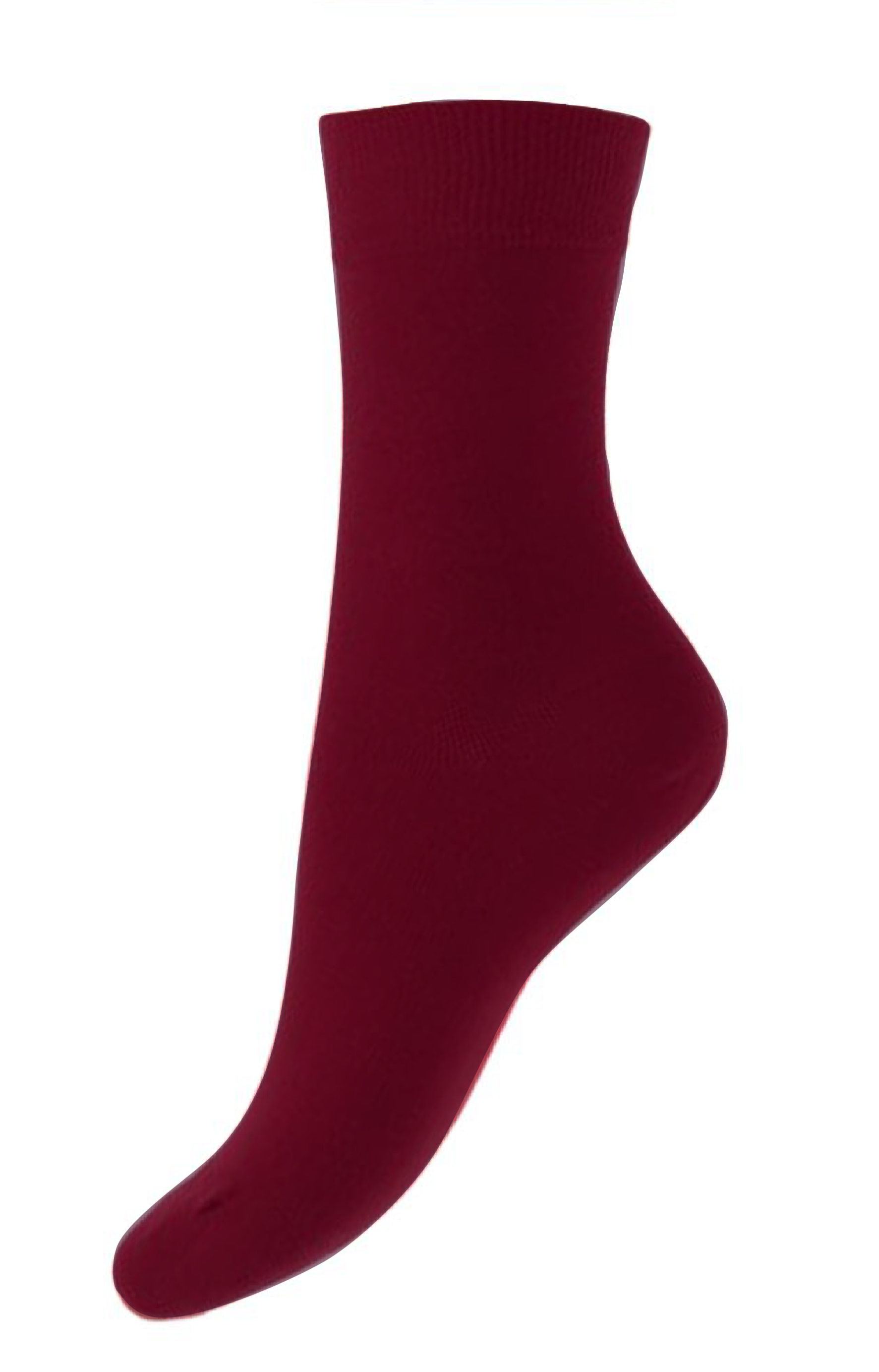 Bonnie Doon 83422 / BD632401 Cotton Sock - wine ankle socks available in men and women sizes