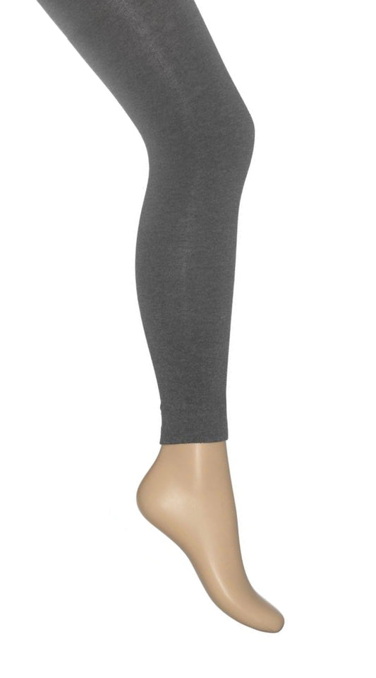 Bonnie Doon Cotton Footless Tights BE231802 - grey warm knitted footless tights perfect thermal wear for cold Winter weather 