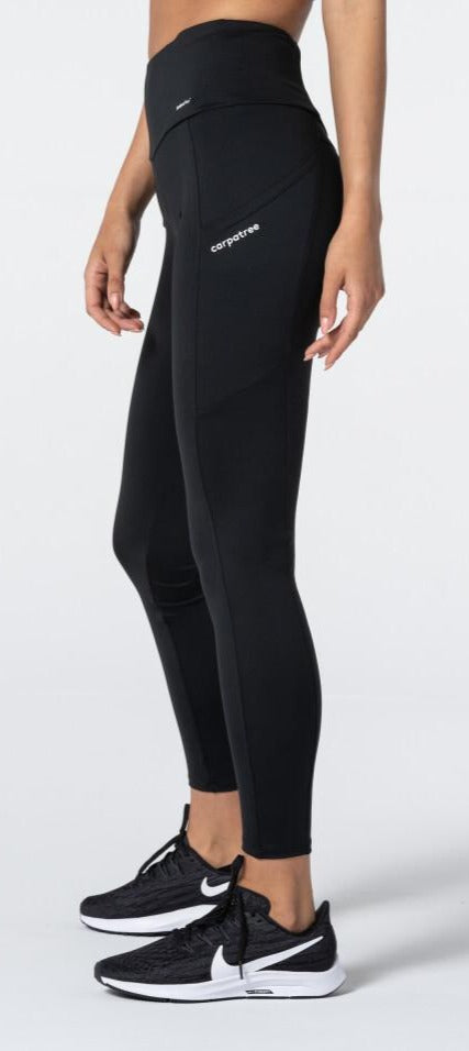 Carpatree Libra Pocket Leggings - High waisted sports leggings with 3 pockets, 2 side pockets and a hidden pocket in the waistband.