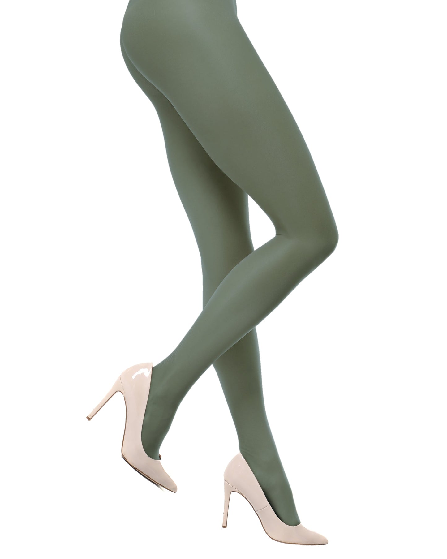 Trasparenze Oleandro 20 Denier Collant - Classic sheer transparent tights in forest green (pino)