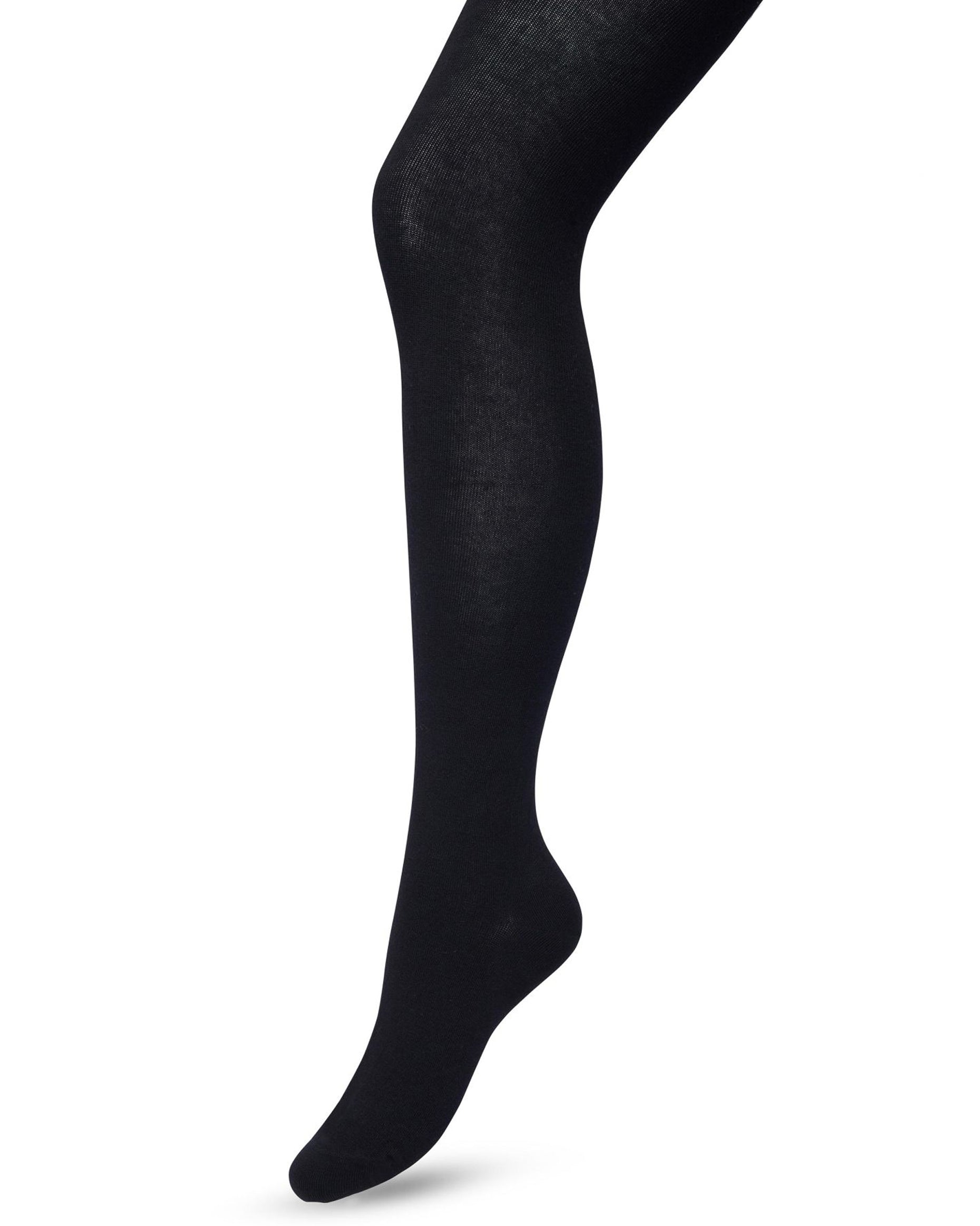 Bonnie Doon Bio Cotton Tights - Black warm and soft knitted organic cotton Winter thermal tights.