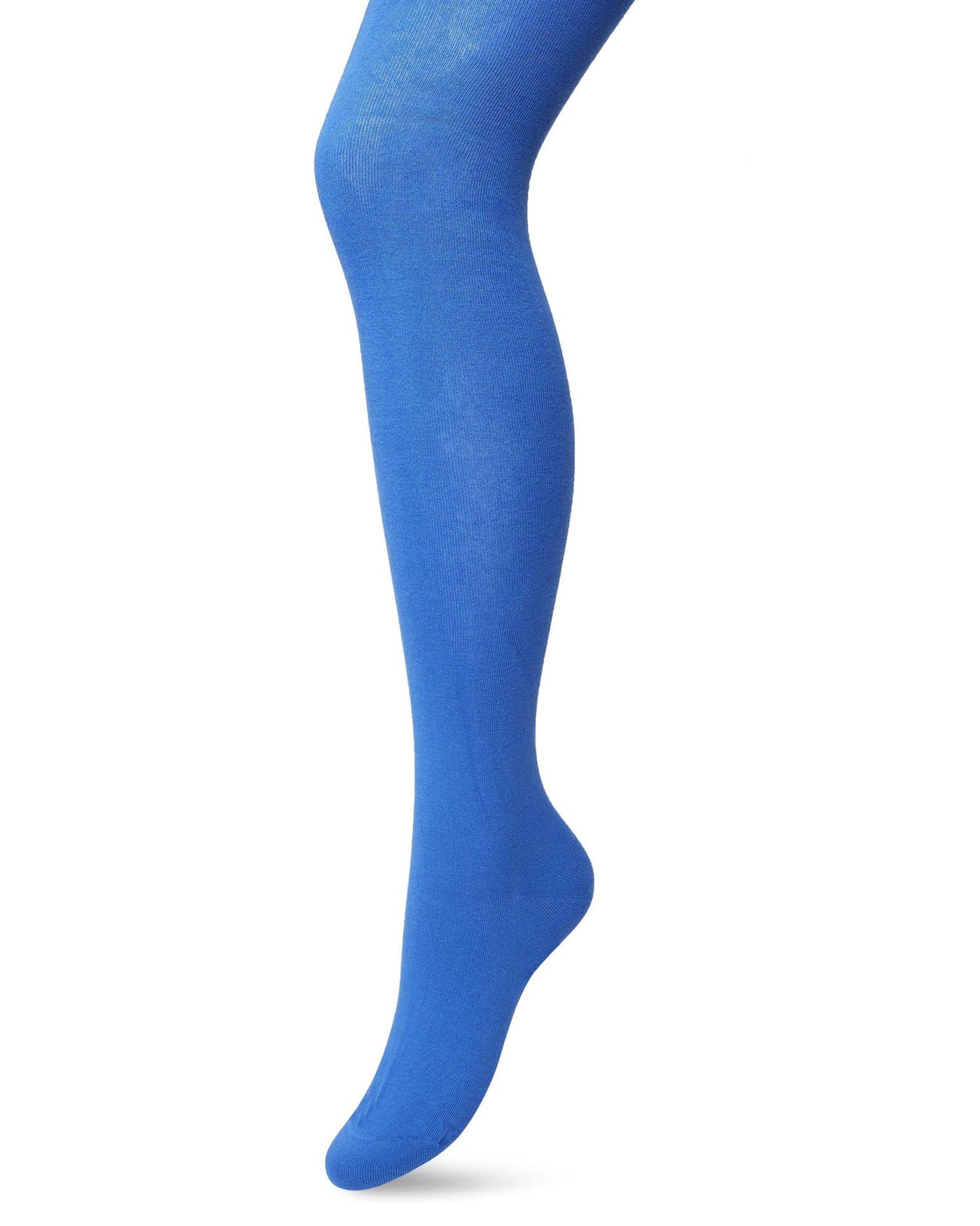 Bonnie Doon Bio Cotton Tights - Bright electric royal blue (strong blue) warm and soft knitted organic cotton Winter thermal tights.