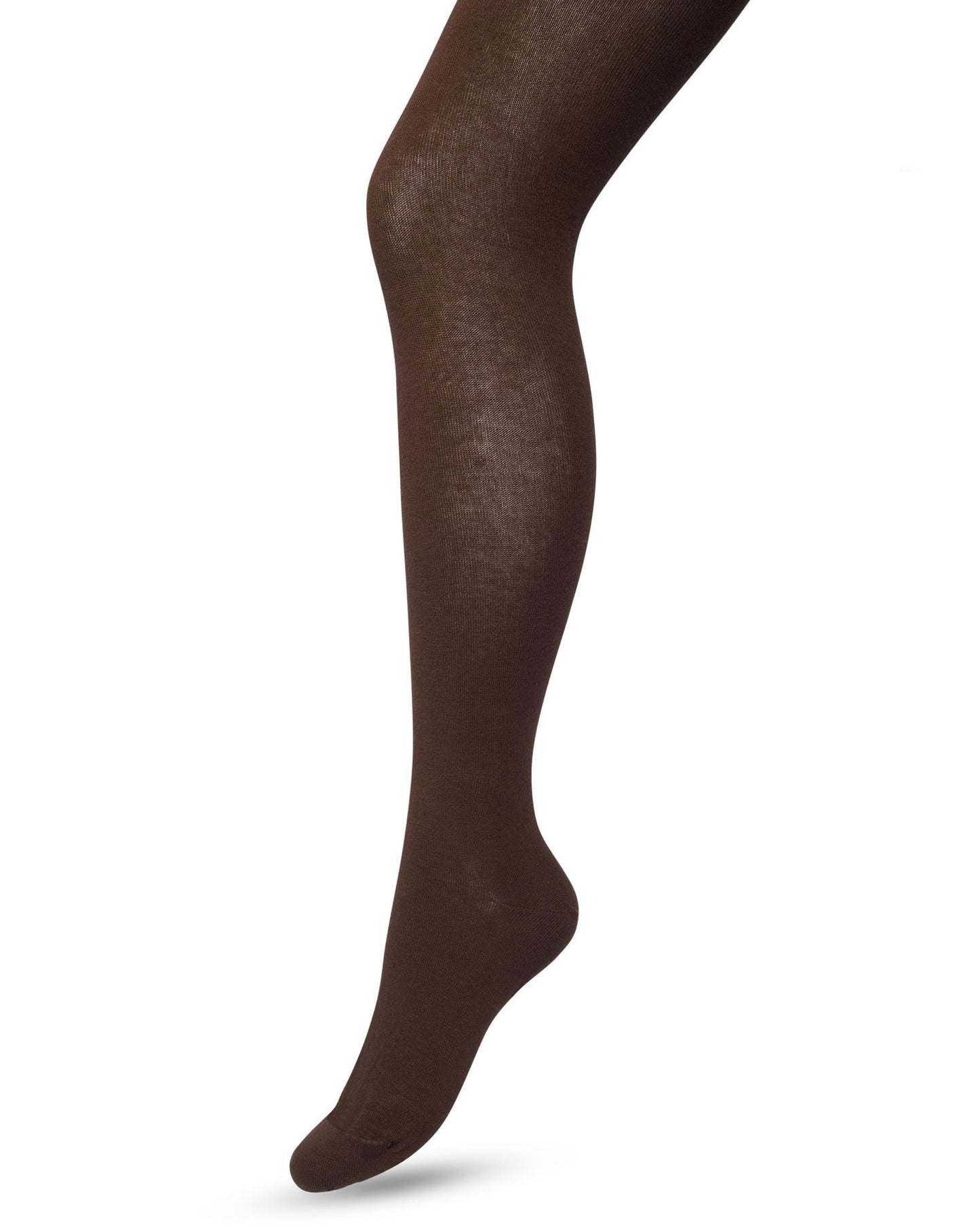 Bonnie Doon Bio Cotton Tights - Dark brown warm and soft knitted organic cotton Winter thermal tights.
