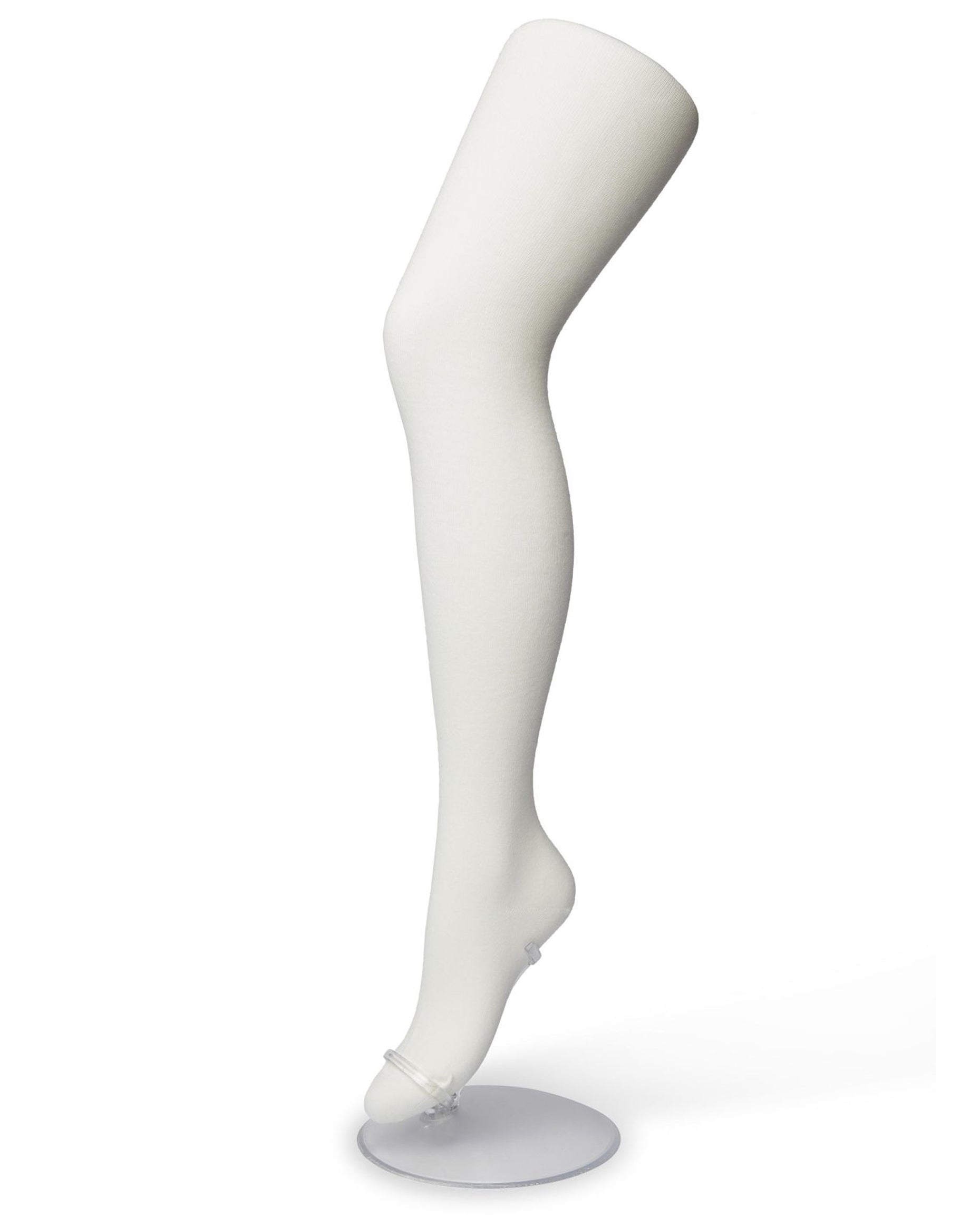 Bonnie Doon Bio Cotton Tights - Off White warm and soft knitted organic cotton Winter thermal tights.