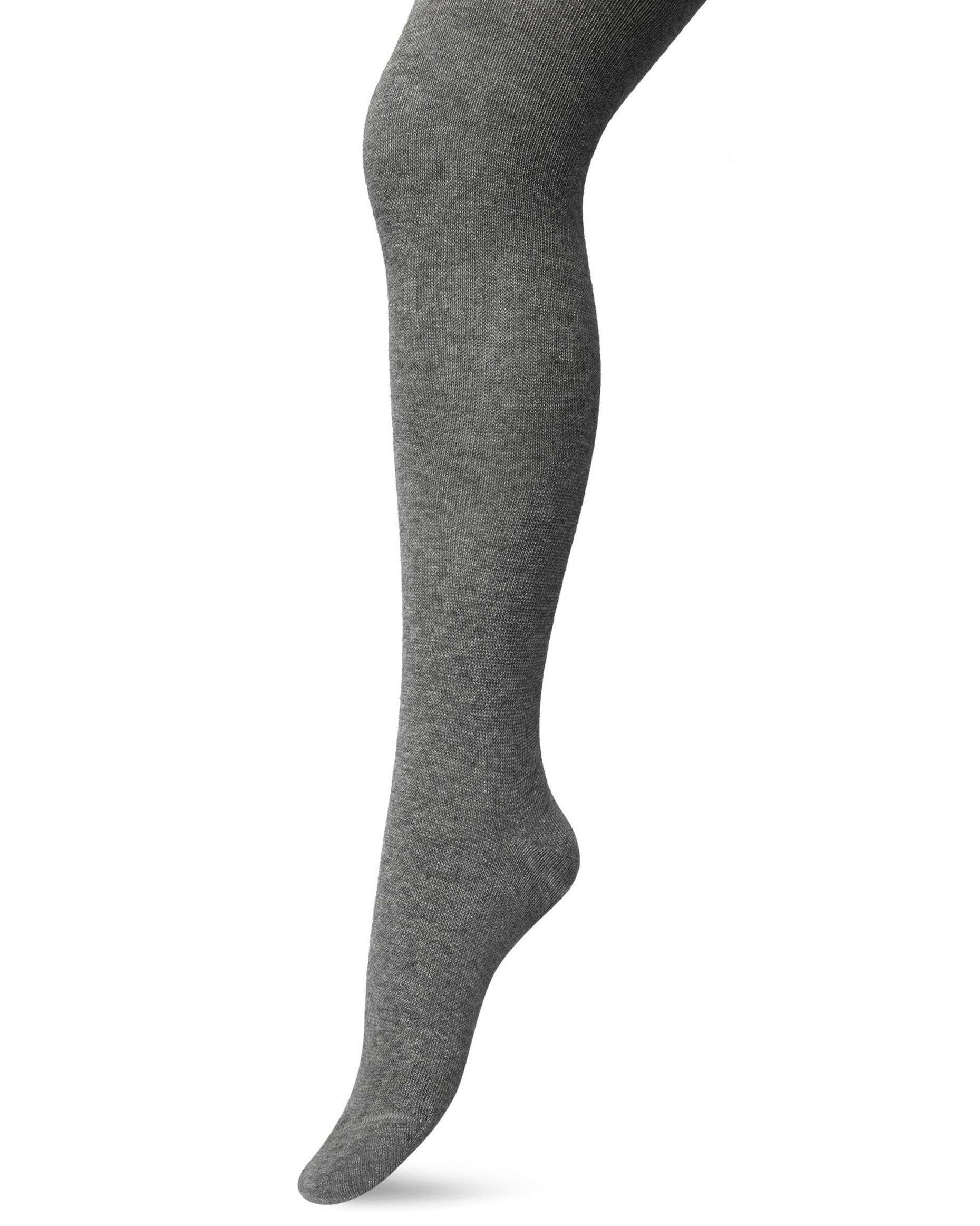 Bonnie Doon Bio Cotton Tights - Dark grey warm and soft knitted organic cotton Winter thermal tights.