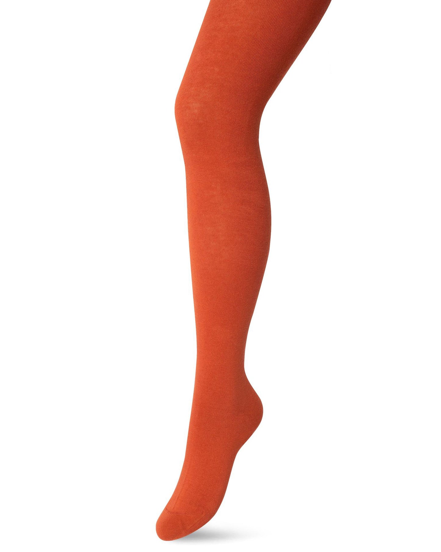 Bonnie Doon Bio Cotton Tights - Rusty orange (henna) Warm and soft knitted organic cotton Winter thermal tights.